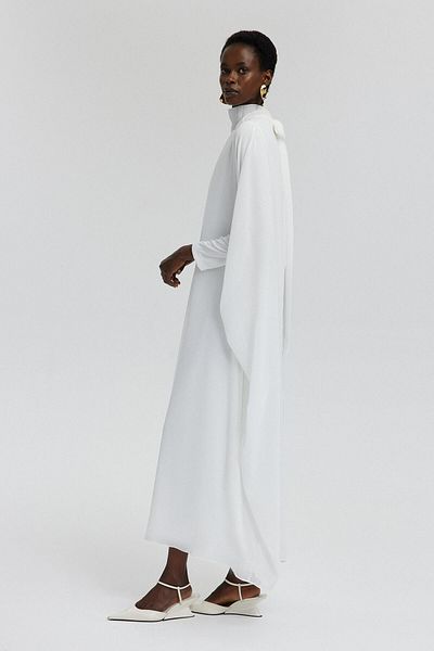 Touché Privé Chiffon Dress - Bat Sleeve Design