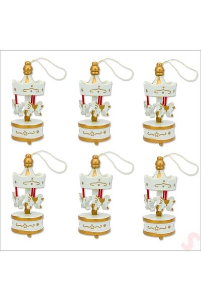 BB Store Ahşap Atlı Karınca Süsler 6’lı Paket