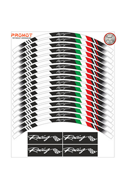 PROMOT Motosiklet Aksesuar Jant Sticker Motorsiklet Jant Şeriti 004