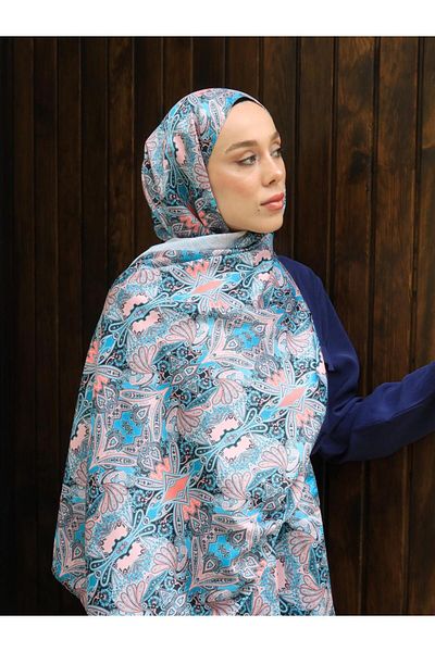 Modakaşmir Cashmere Patterned Silky Shawl