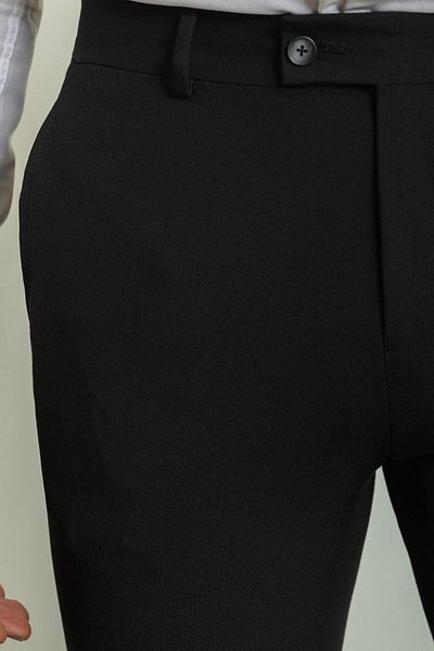 Mcr Straight Slim Fit Classic Men's Trousers Black - 38144.23Y