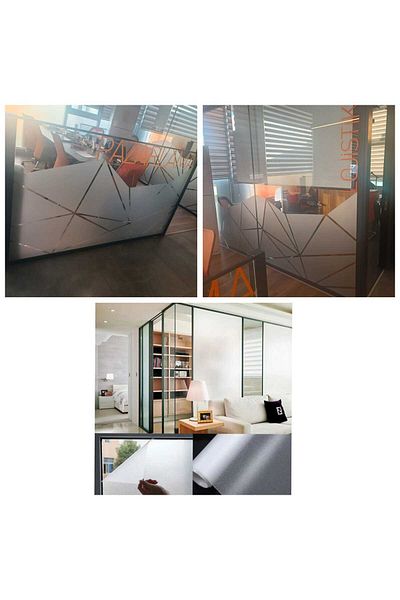 ESEMİZ 30 cm X 3 Meters American 1St Classroom Frosted Window Film - Home, Bathroom, Office, Balcony Sandblasting Foil