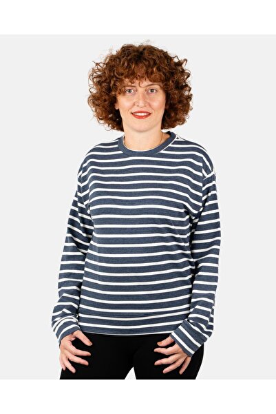 Portakal Esintisi Μακρυμάνικο ριγέ γυναικείο φούτερ