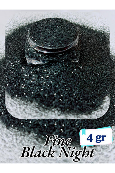 Sirius Hobi Epoksi Reçine Fine Black Night Tırnak Makyaj Chunky Glitter 8 gr Hologramlı Sim 2x4gr Kutulu