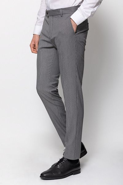 Mcr Checkered Super Slim Fit Men's Trousers Black - 38062.22Y