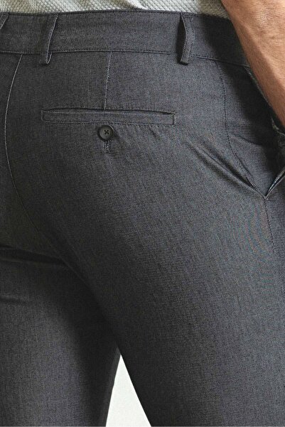 Mcr Desenli Super Slim Fit Erkek Pantolon Siyah-Ekru - 38160.23Y