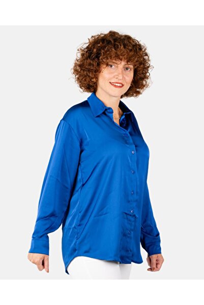 Portakal Esintisi Шовкова гладка сатинова сорочка для жінок