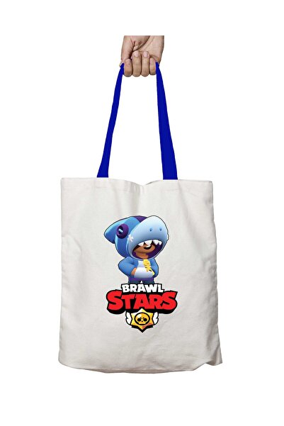 ART HEDİYE Блакитна сумка через плече Brawl Stars Leon K з синіми ручками, як...