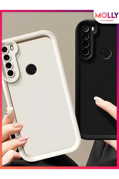 Molly حافظة سيليكون سميكة بحواف خضراء من الصنوبر لهاتف Xiaomi Redmi Note 8