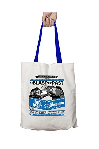 ART HEDİYE حقيبة كتف قابلة للغسل من Bioshock بمقبض أزرق