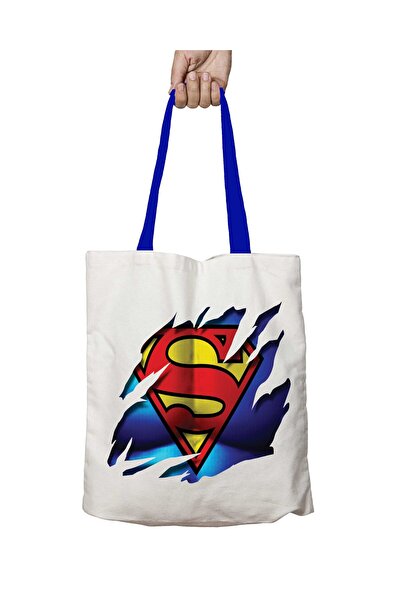 ART HEDİYE Plava ručka Superman Duga Perivo Naramenica Torba