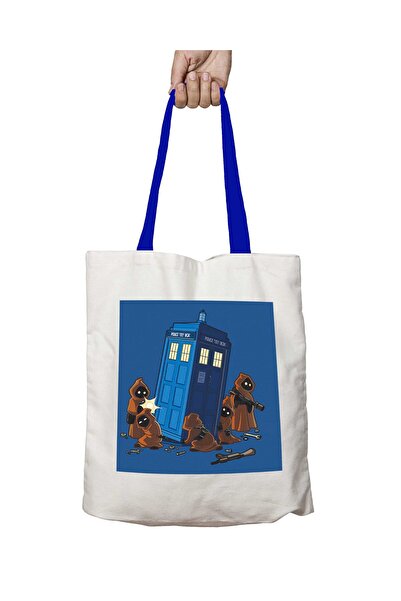 ART HEDİYE Синя сумка Doctor Who з ручками, що миється, через плече