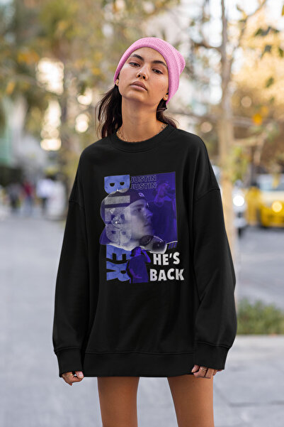 SEVBANO Justin Bieber He Is Back Unisex Oversize Majica za pevače