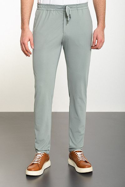 Mcr Straight Super Slim Fit Elastic Waist Drawstring Men's Pants Çağla - 38253.24Y