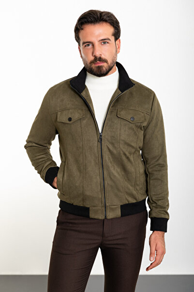 Mcr Прямий Slim Fit Сует чоловічий піджак з коміром-стійкою - 39515.21Y