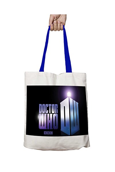 ART HEDİYE Синя сумка Doctor Who з ручками на темному тлі, що можна прати