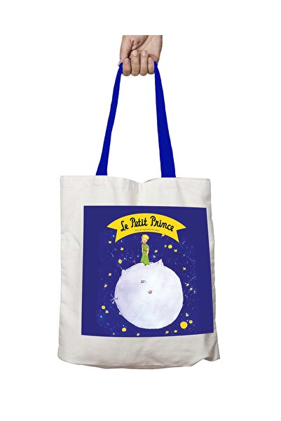 ART HEDİYE حقيبة كتف Le Petit Prince Little Prince قابلة للغسل بمقبض أزرق