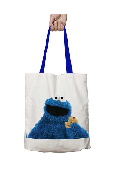 ART HEDİYE Синя сумка з ручками «Печиво-монстр» з відстібними ременями, що ми...