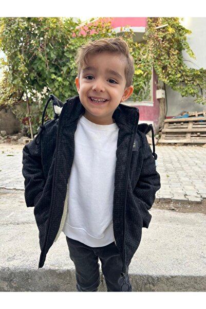 FREE ARSLAN COLLECTİON Мъжко ватирано детско бебешко черно с плюшена подплата...