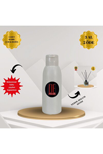 DeParfum Paçuli Kokulu 100 ml Yedek Oda Kokusu Bambu Çubuk Hediyeli