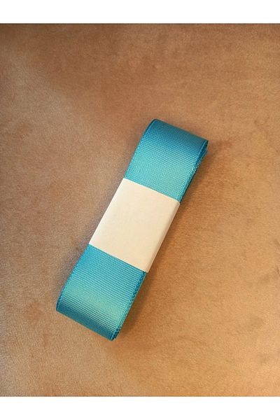 yörük tuhafiye Turquoise Grosgrain Ribbon - 4 cm 10 Meters Grosgrain Ribbon