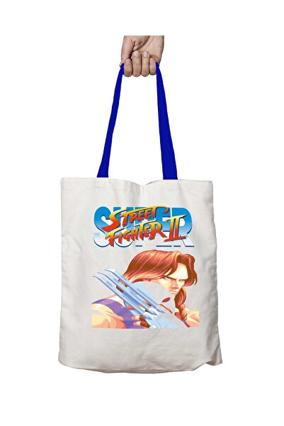 ART HEDİYE حقيبة كتف ستريت فايتر فيجا قابلة للغسل بمقبض أزرق