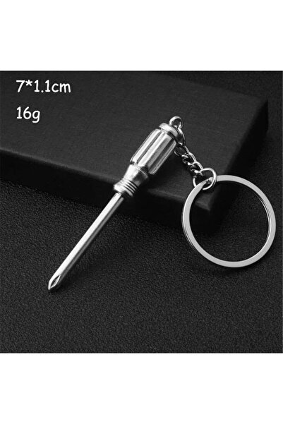 Herşey Nota Tornavida Şekil Paslanmaz Metal Anahtarlik