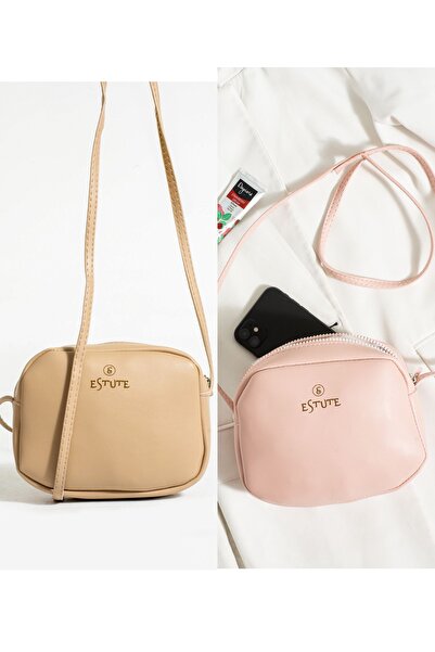 ESTUTE Çapraz askılı günlük spor Mini urban çanta 2’Li paket