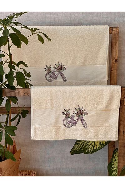 Butik 100% Cotton Double Boxed Towel Set (Bike Model)