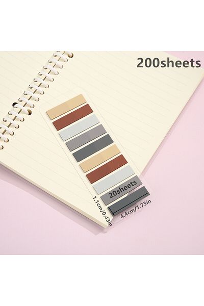 Mansura 200 Sheets Post-It Adhesive Note Paper - Index Sticker Index