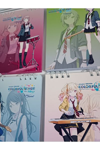 Home Project Sekai Anime Spiral A6 Notebook Set