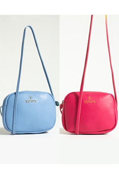 ESTUTE Kadın 2 Li Paket Çanta Çapraz Askılı Fermuarlı Ayarlanabilir askılı Ya...