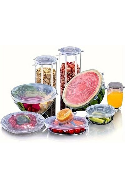 Cetking Vmk Flexible Silicone Cover - Refrigerator, Lid Cover, Preserving Freshness Life 8784