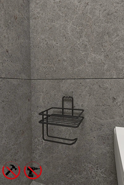 yodis حامل ورق المرحاض ذو الرف اللاصق القوي جدًا، منظم الحمام، حامل ورق المرحاض