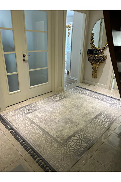 HTC HALI Dijital Baskı Yıkanabilir Kaymaz Deri Taban Leke Tutmaz Halı