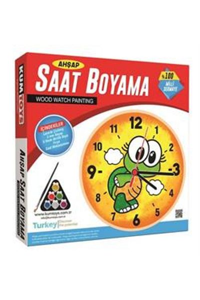 Çelik لوحة الساعة الخشبية - رمل