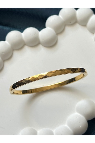 Lavienta Gold & Gümüş Damla Model Çelik Kelepçe