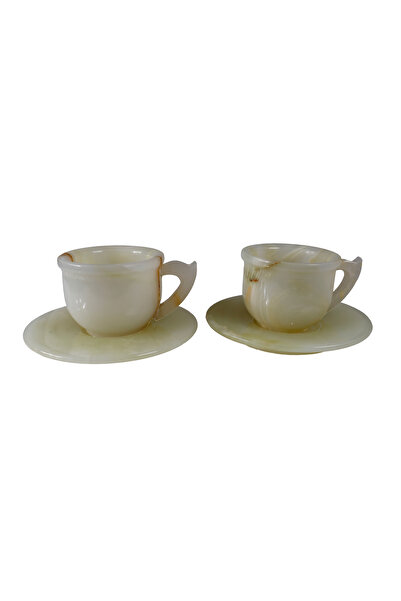 taru pasaj Natural Onyx Stone Turkish Coffee Cup Set - Stylish and Special De...