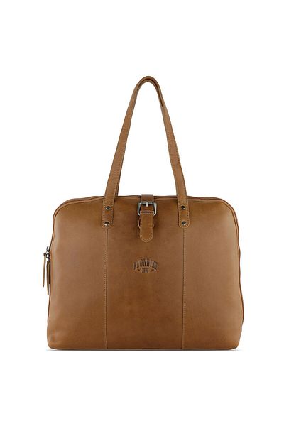 Klondike 1896 Zlatý Charles Aktentasche Leder 37 cm Laptopfach