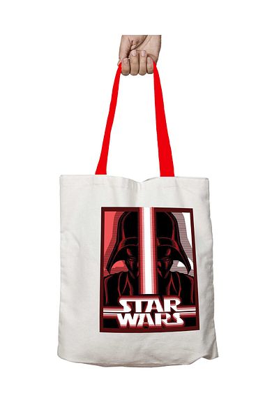 ART HEDİYE Red Handle Darth Vader Sith Lord Star Wars Washable Shoulder Bag