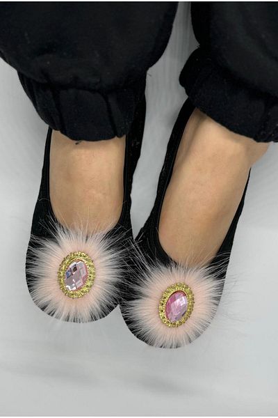 SiFu STYLE Κομψότητα και άνεση μαζί: Hürrem Taşlı Ev Ballerina Pisi Booties