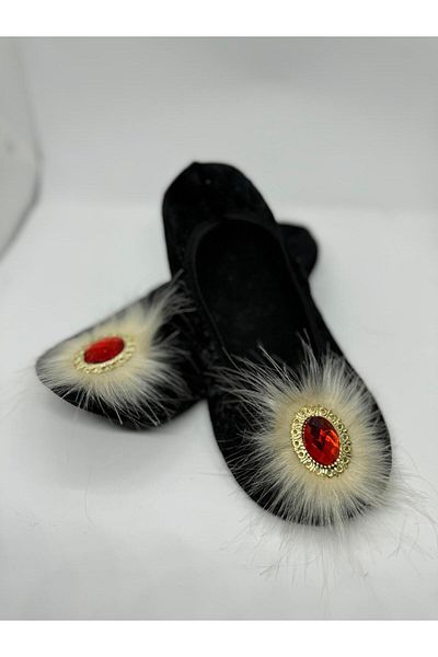 SiFu STYLE Κομψότητα και άνεση μαζί: Hürrem Taşlı Ev Ballerina Pisi Booties