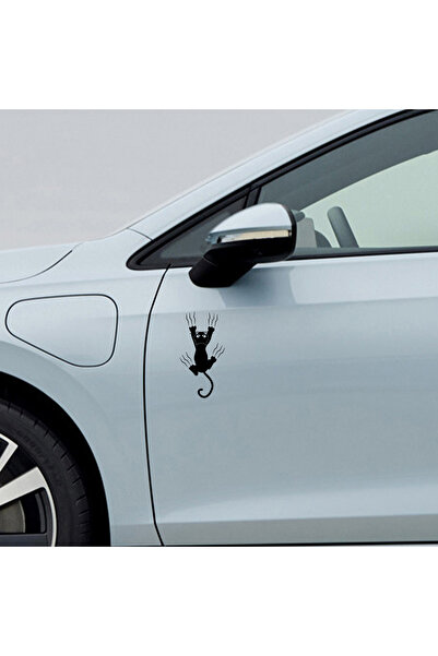 Sönmez Dijital Düşen Kedi Sticker - Oto Sticker - Araba Sticker - Araç Sticke...