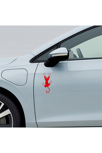 Sönmez Dijital Düşen Kedi Sticker - Oto Sticker - Araba Sticker - Araç Sticke...