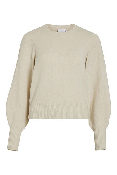VILA Strickpullover Rundhals