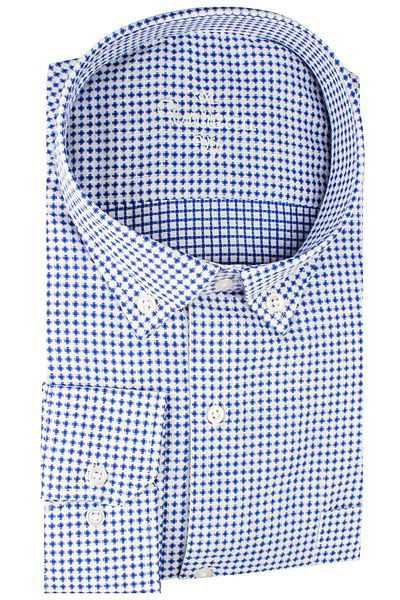 Varetta Men's White Large Size Long Sleeve Wide Cut Pocket Shirt