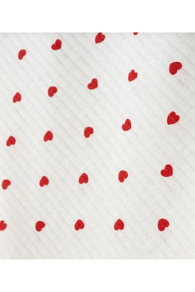 eyma home Red Heart Natural Cotton 80X90 cm Single Layer Baby Blanket