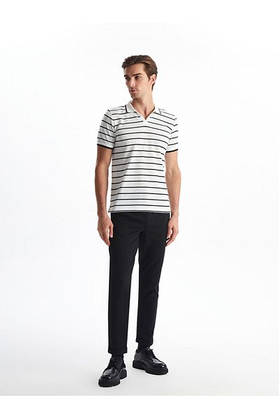 LC Waikiki Ανδρικό παντελόνι LCW Vision Black Slim Fit