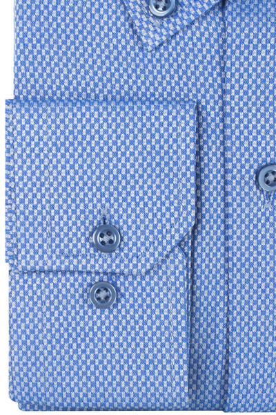 Varetta Men's Lord Blue Plus Size Long Sleeve Wide Cut Pocket Shirt