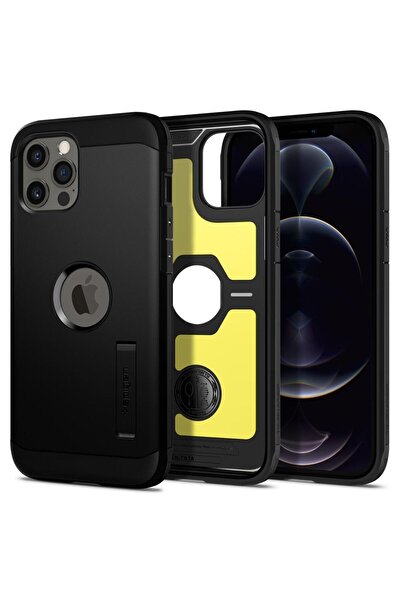 Spigen İphone 12 Pro Max Ile Uyumlu Kılıf Tough Armor Black